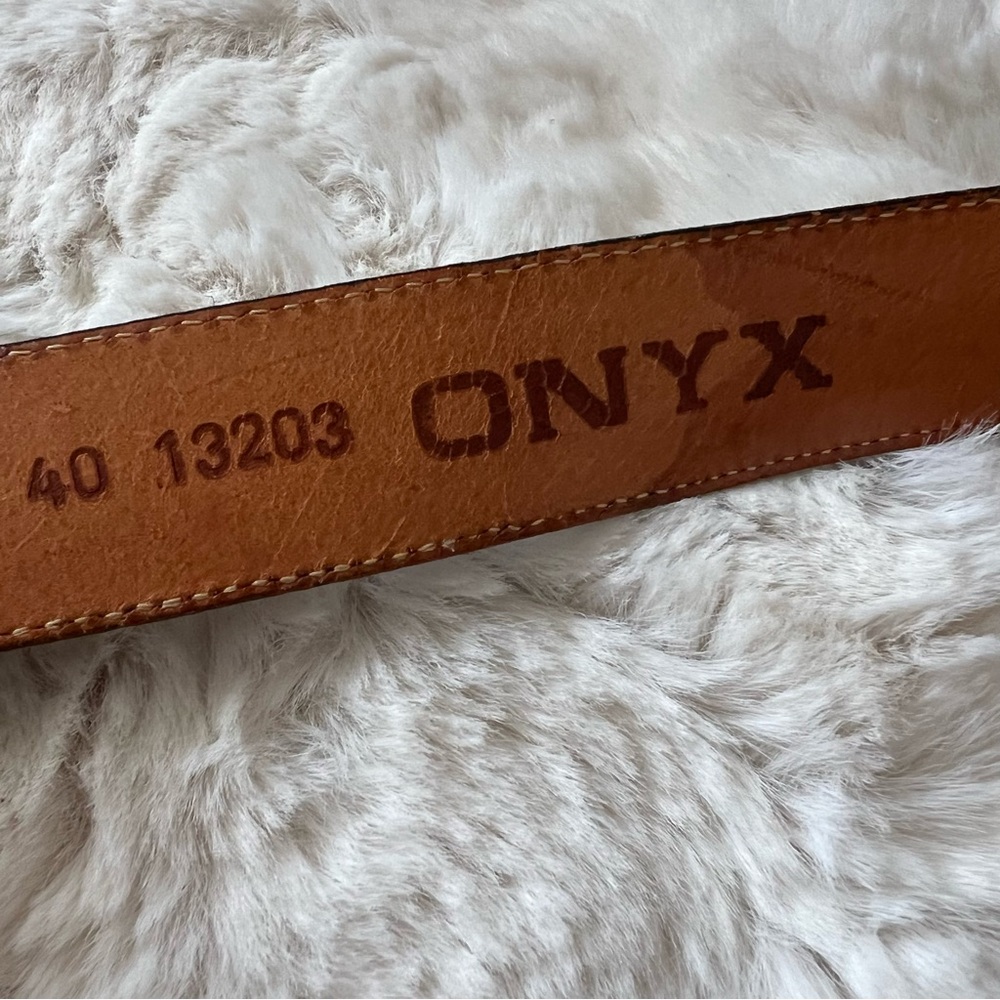 Onyx Leather Belt - Picture 5 of 7